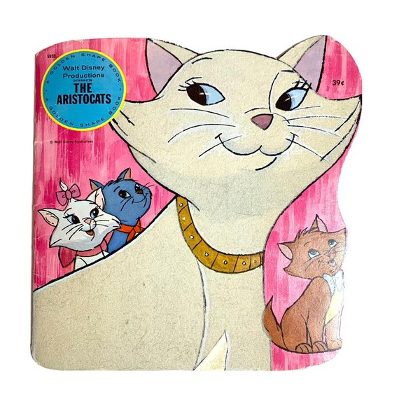 The Aristocats Golden Shape Book Vintage Golden Book Soft Cover - Picture 1 of 3
